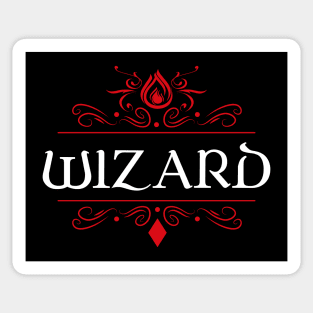 Wizard Game Night Uniform Tabletop RPG Character Classes Series Sticker
